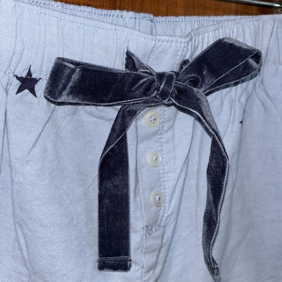 NWT Aerie Ruffle Hem Blue Star Boxer Pajama Shorts - Picture 6 of 7